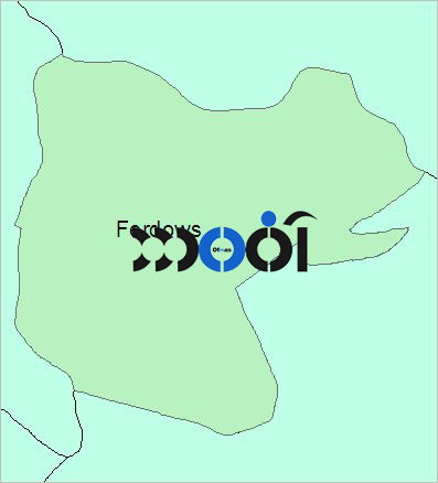 شیپ فایل محدوده سیاسی شهرستان فردوس