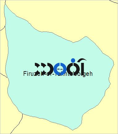 شیپ فایل محدوده سیاسی شهرستان فیروزه