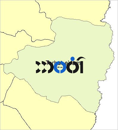 شیپ فایل محدوده سیاسی شهرستان تربت جام